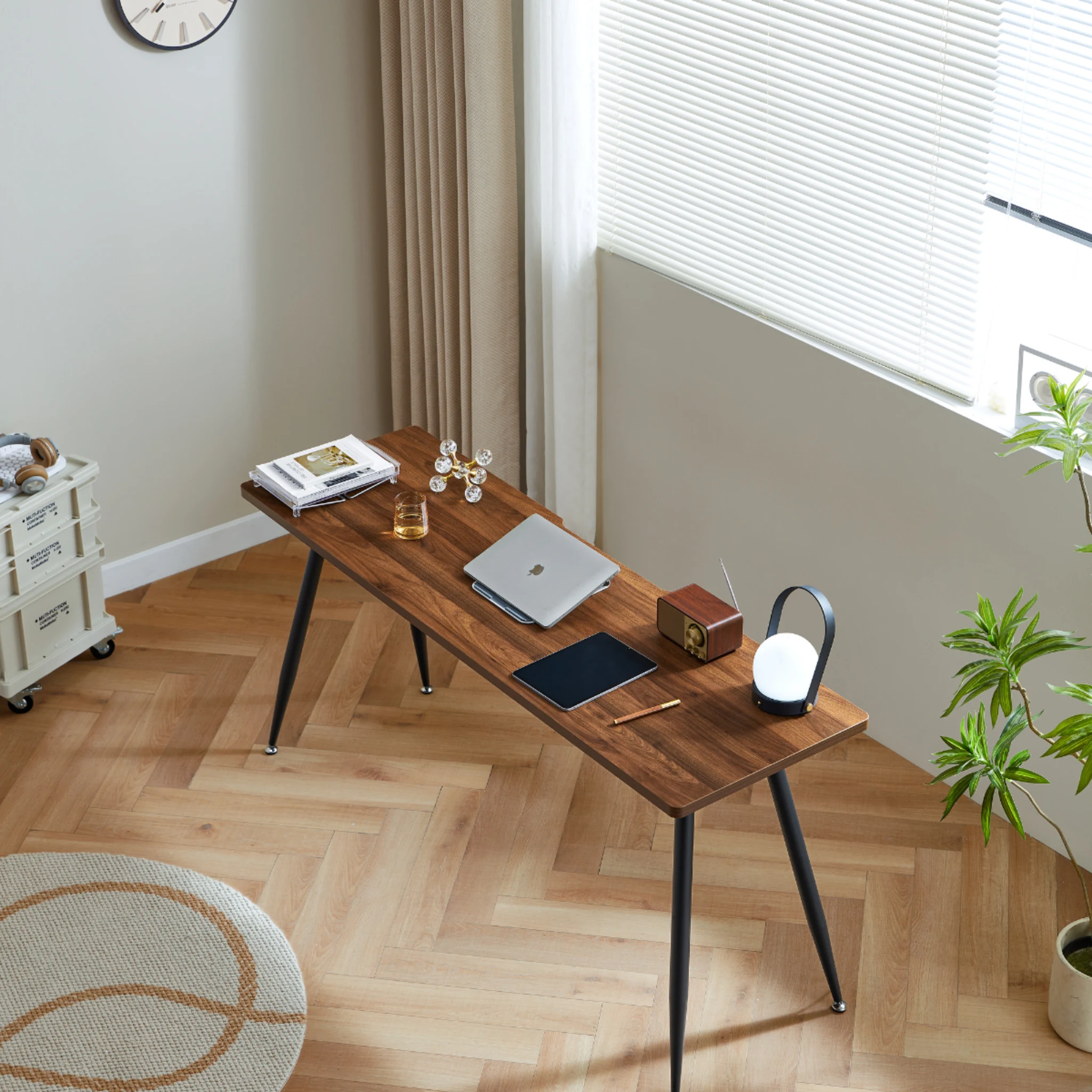 Linspire Grand Computer Desk, Dark Wood