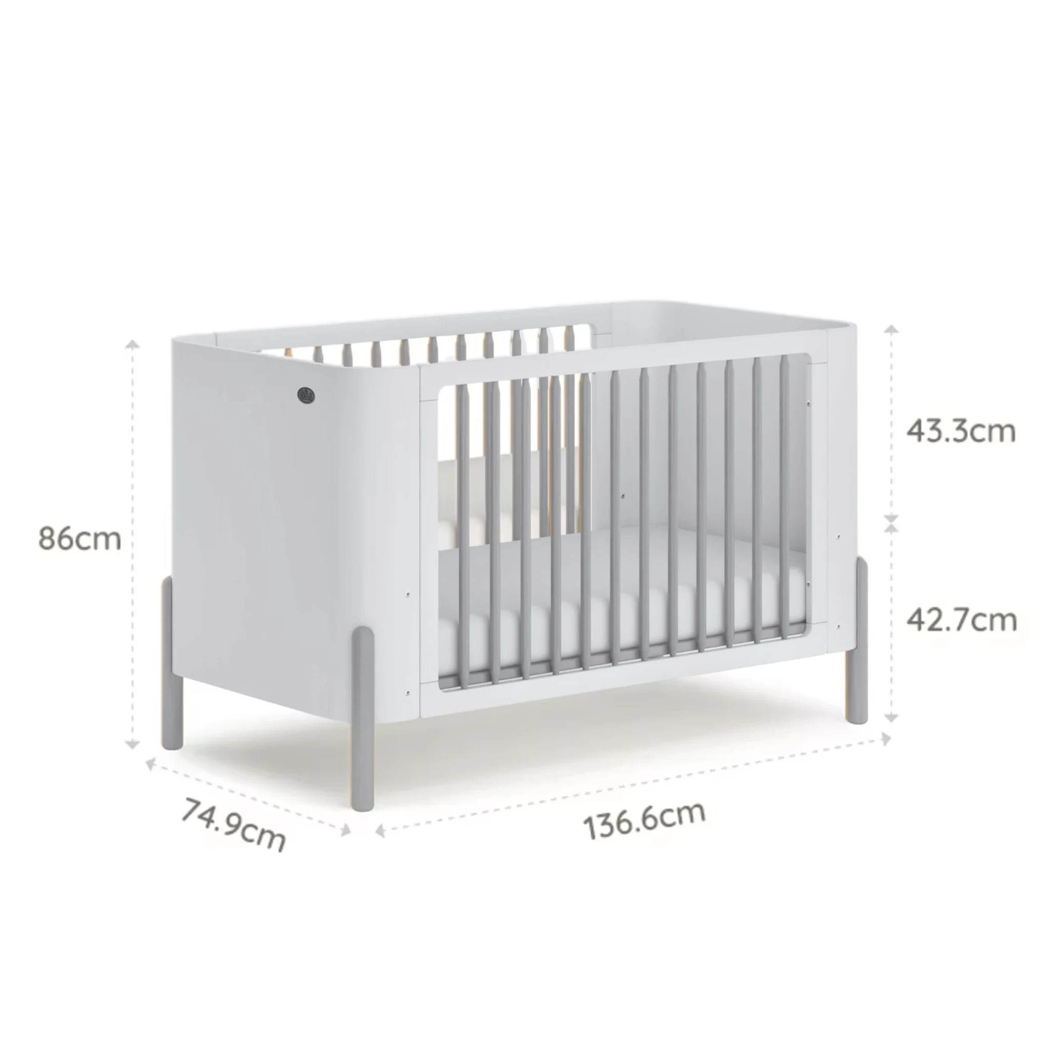 Boori Nova Kids Baby Cot, Cherry
