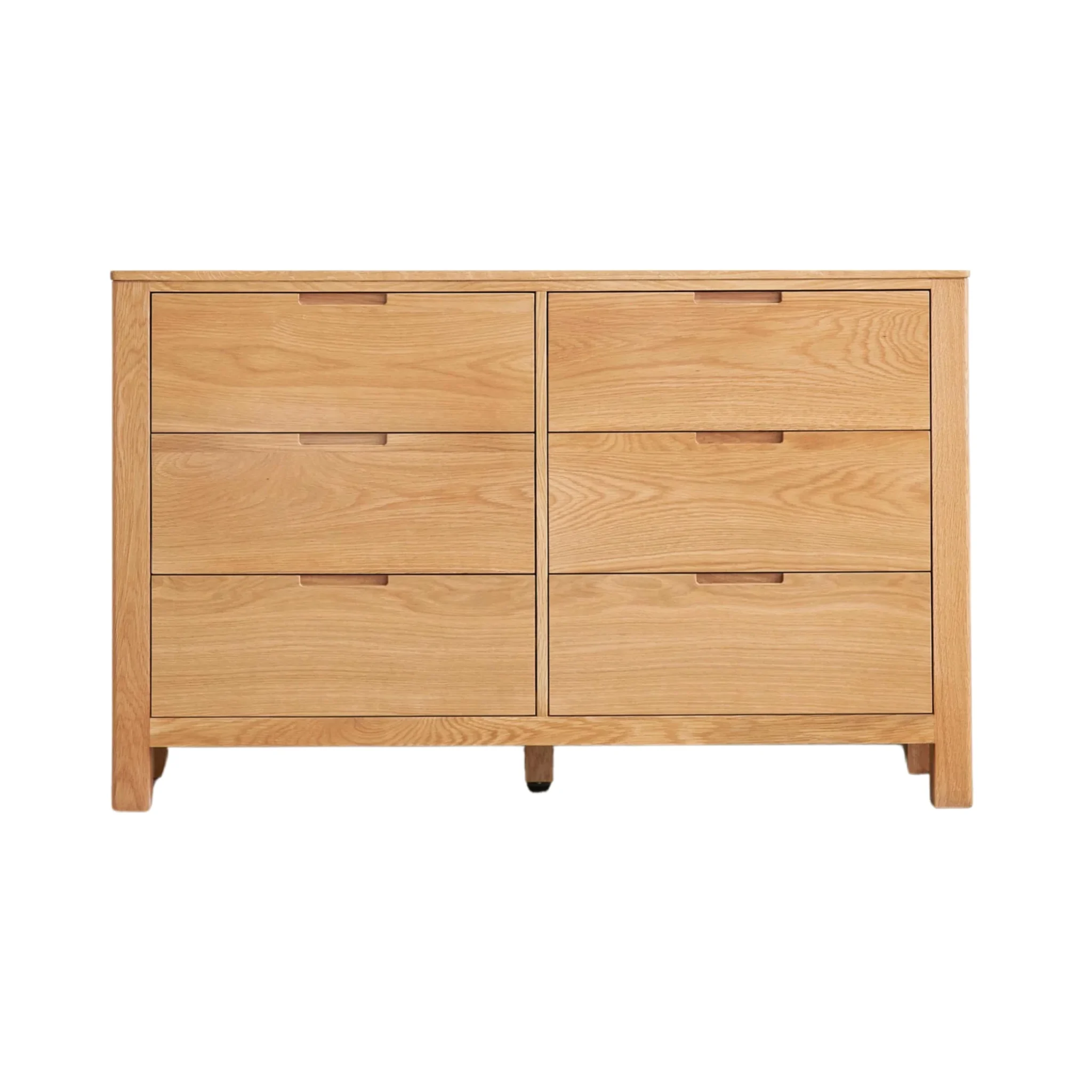Solidwood Norway 3PCS Bedroom Set, 6-Drawer Lowboy