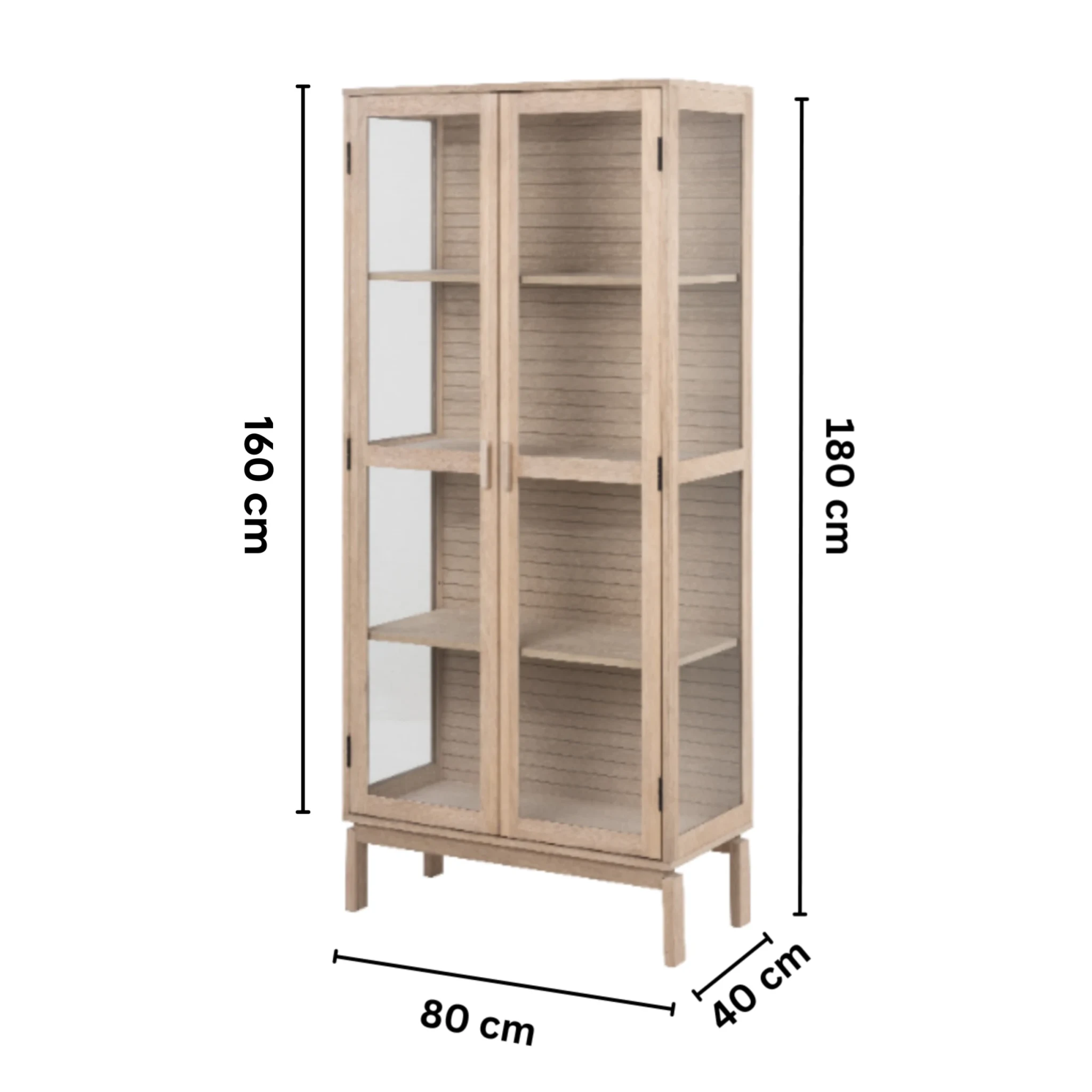 Hjem Design Linar Display Cabinet