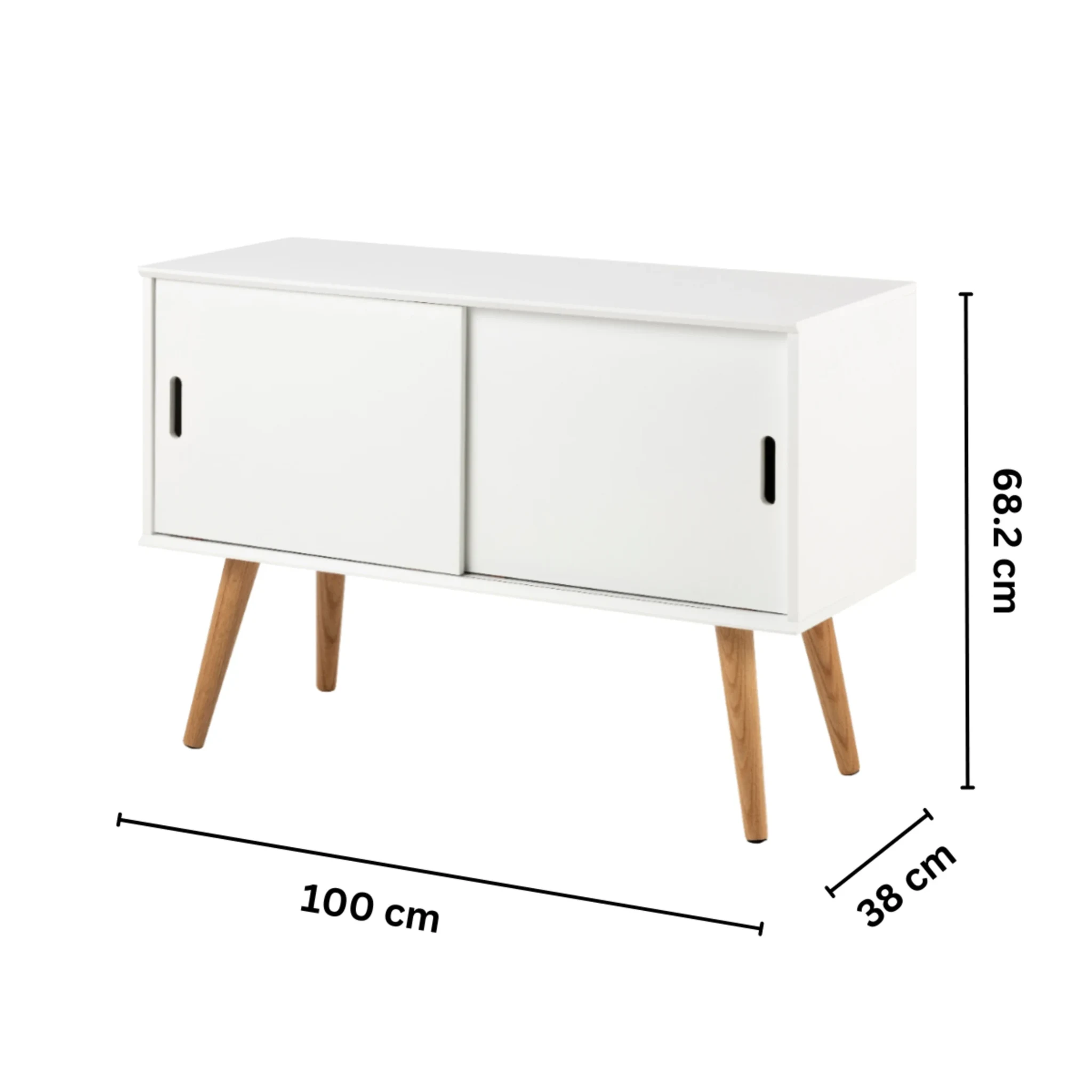 Hjem Design Mitra Sideboard with Sliding Doors