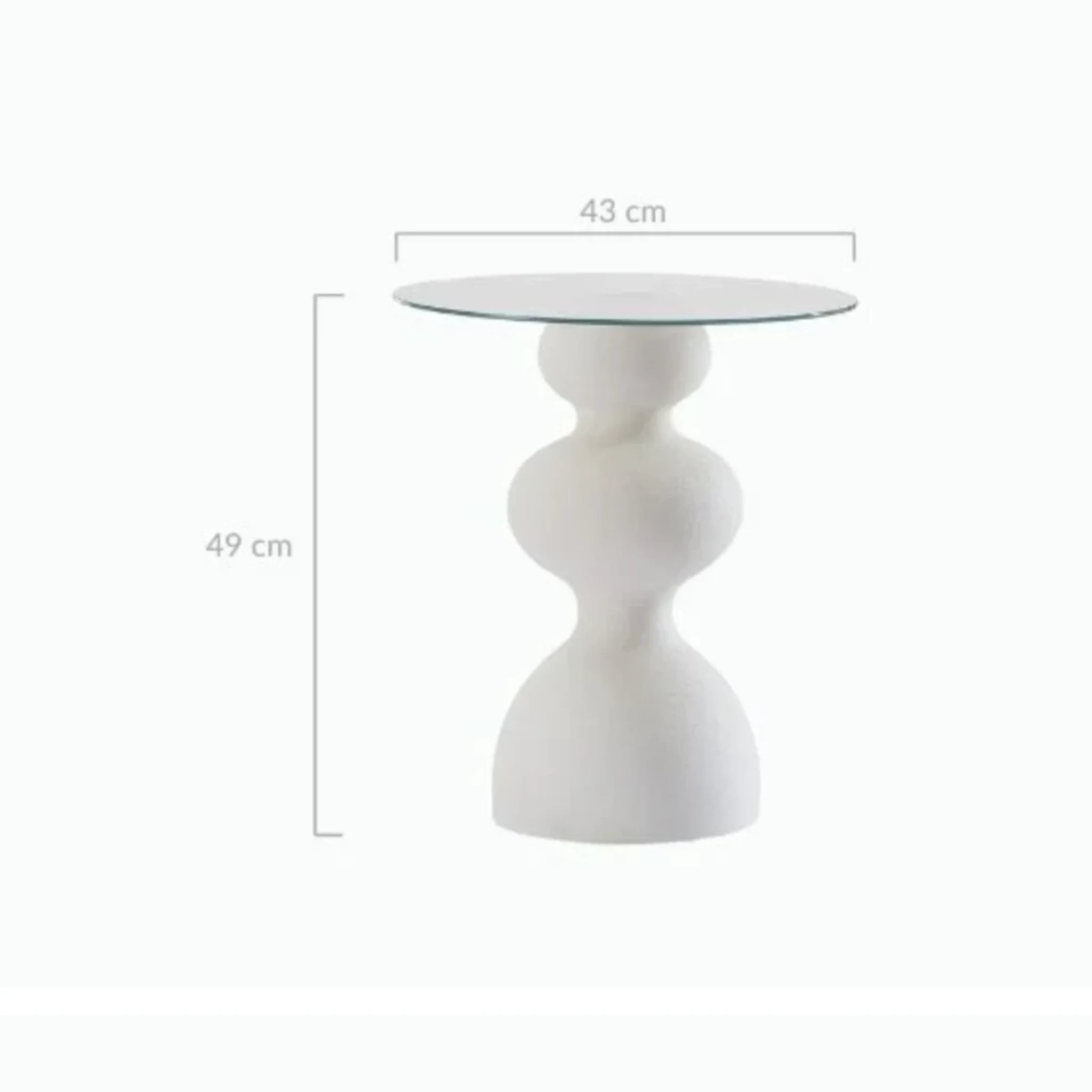 Lifely Knight Side Table, White