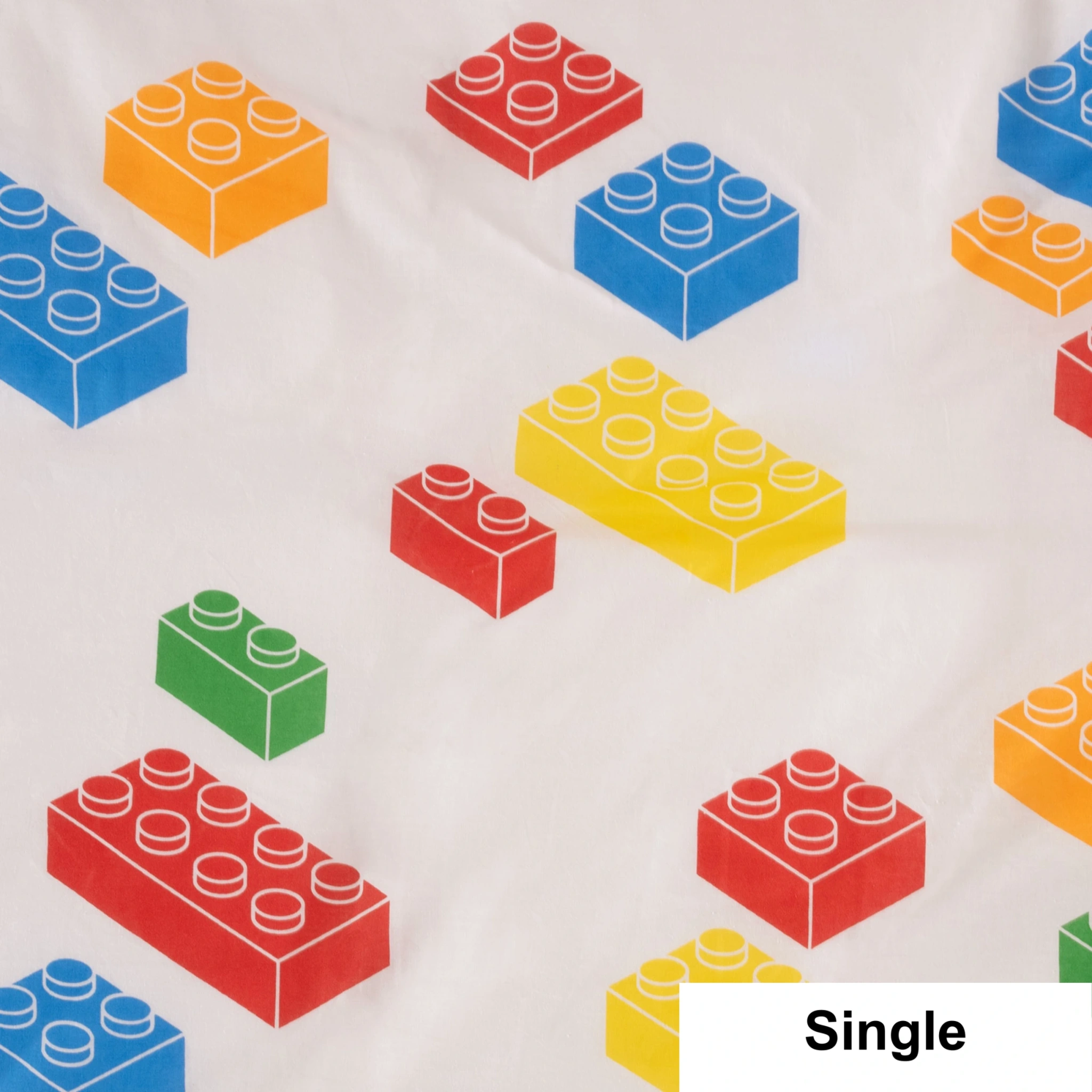 SQUIGGLES Block Party Duvet Cover Set, White, NZ Single