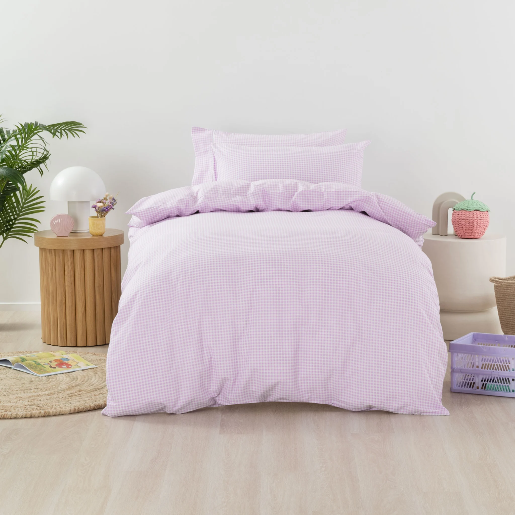 SQUIGGLES Jagger Duvet Duvet Cover Set, Lilac, NZ Double
