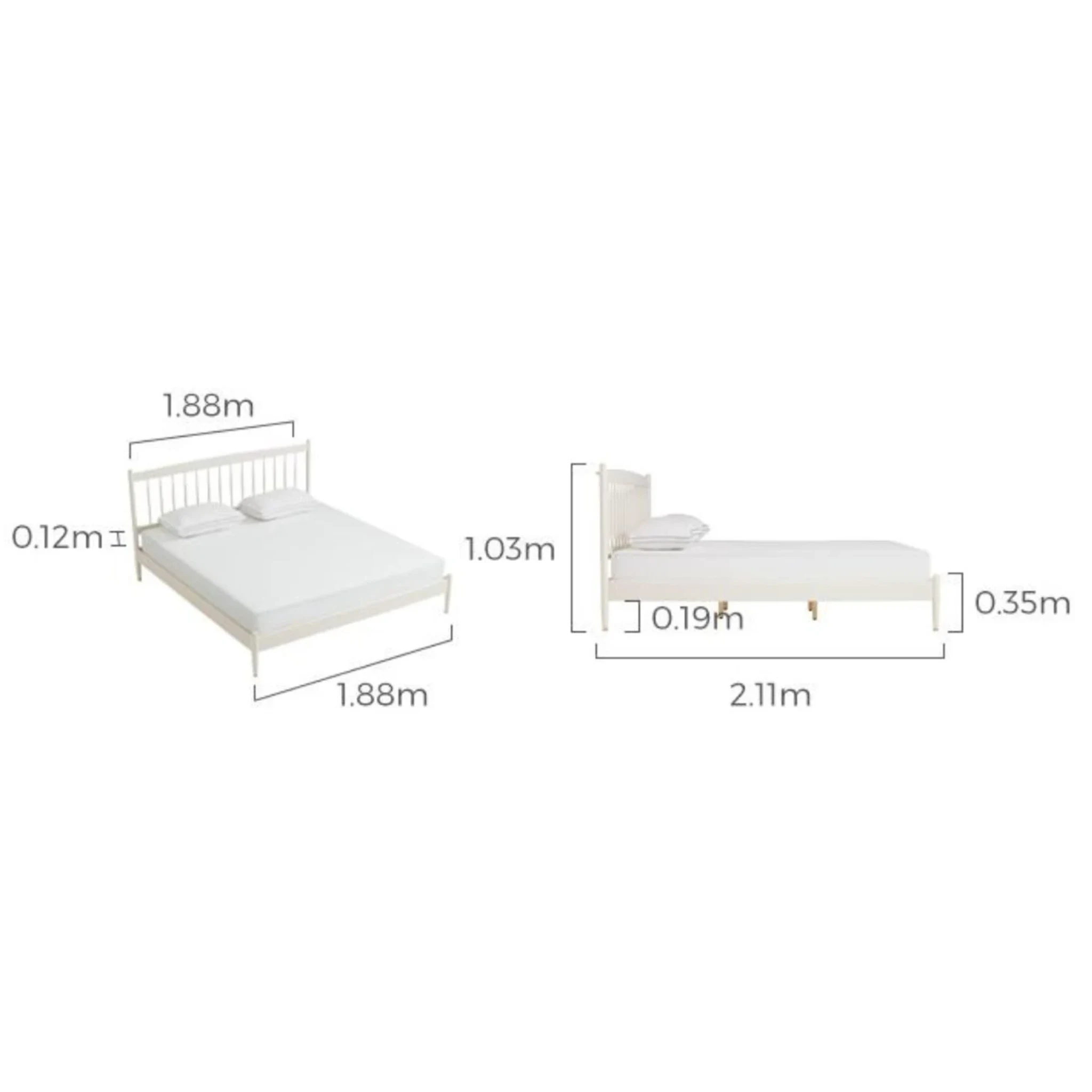 Linspire Ventus Solid Wood Global Super King Bed Frame