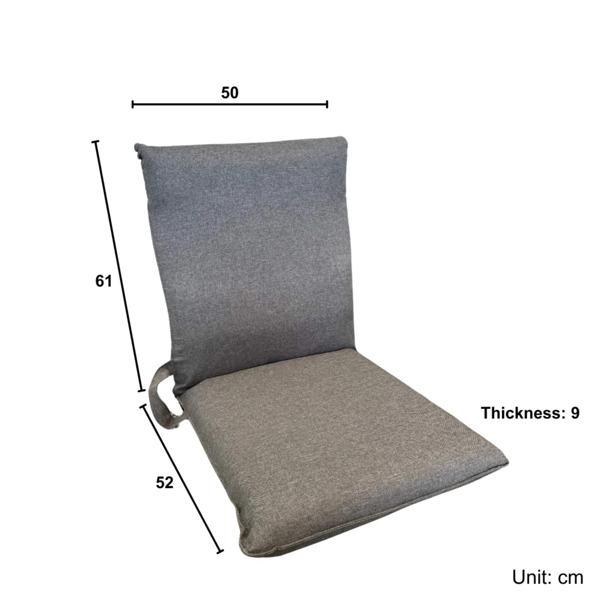 Urbana Japanese Futon Lounge, Grey