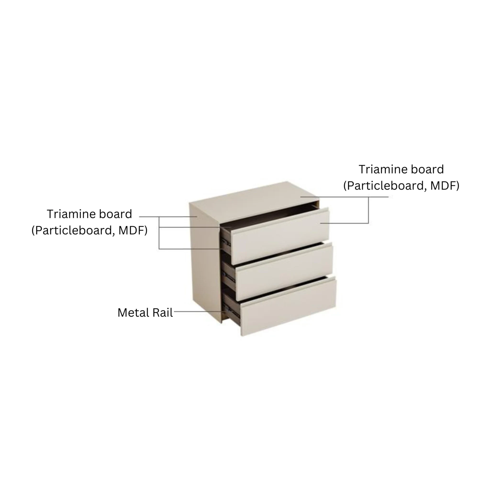 Linspire Vanko Chest of 3 Drawers