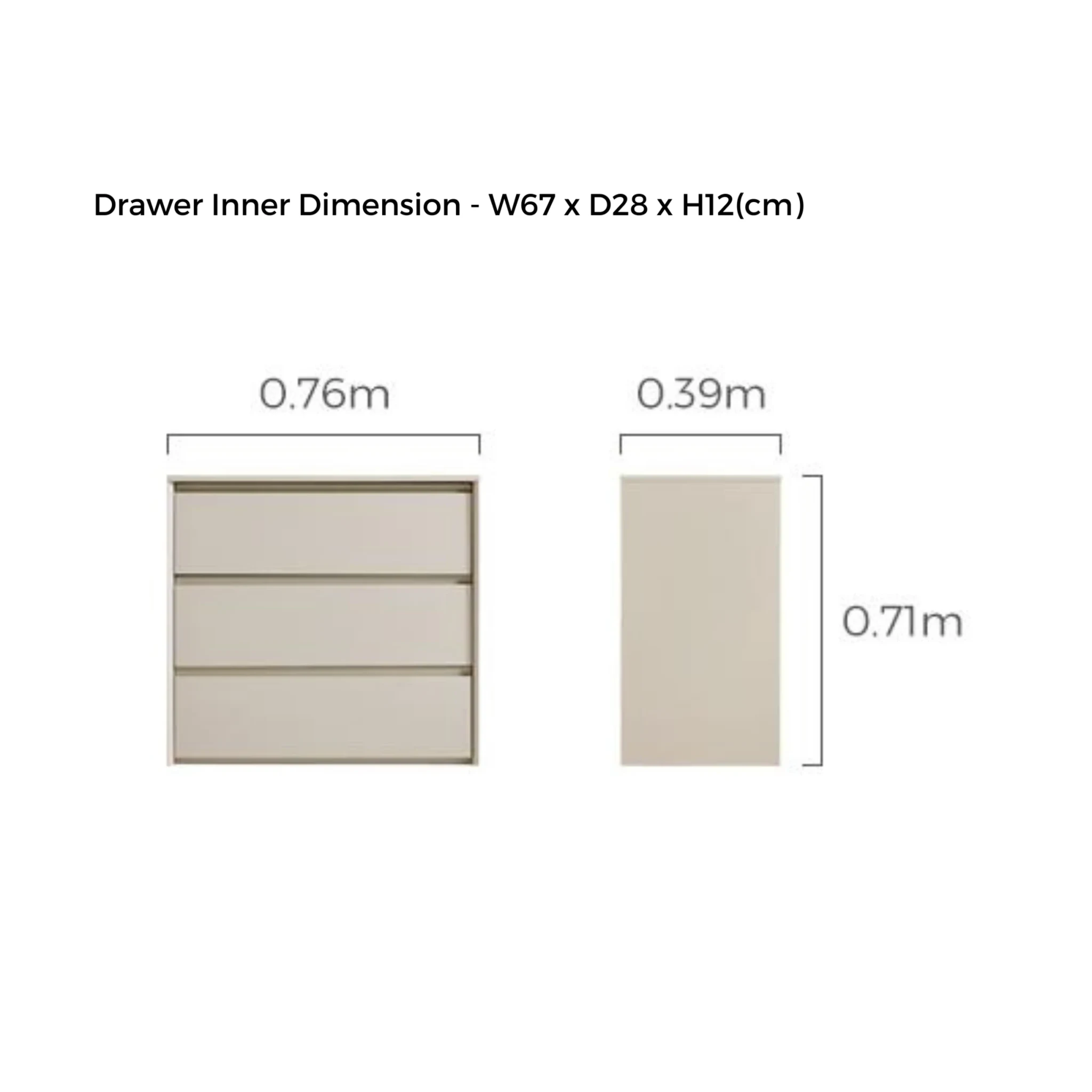 Linspire Vanko Chest of 3 Drawers