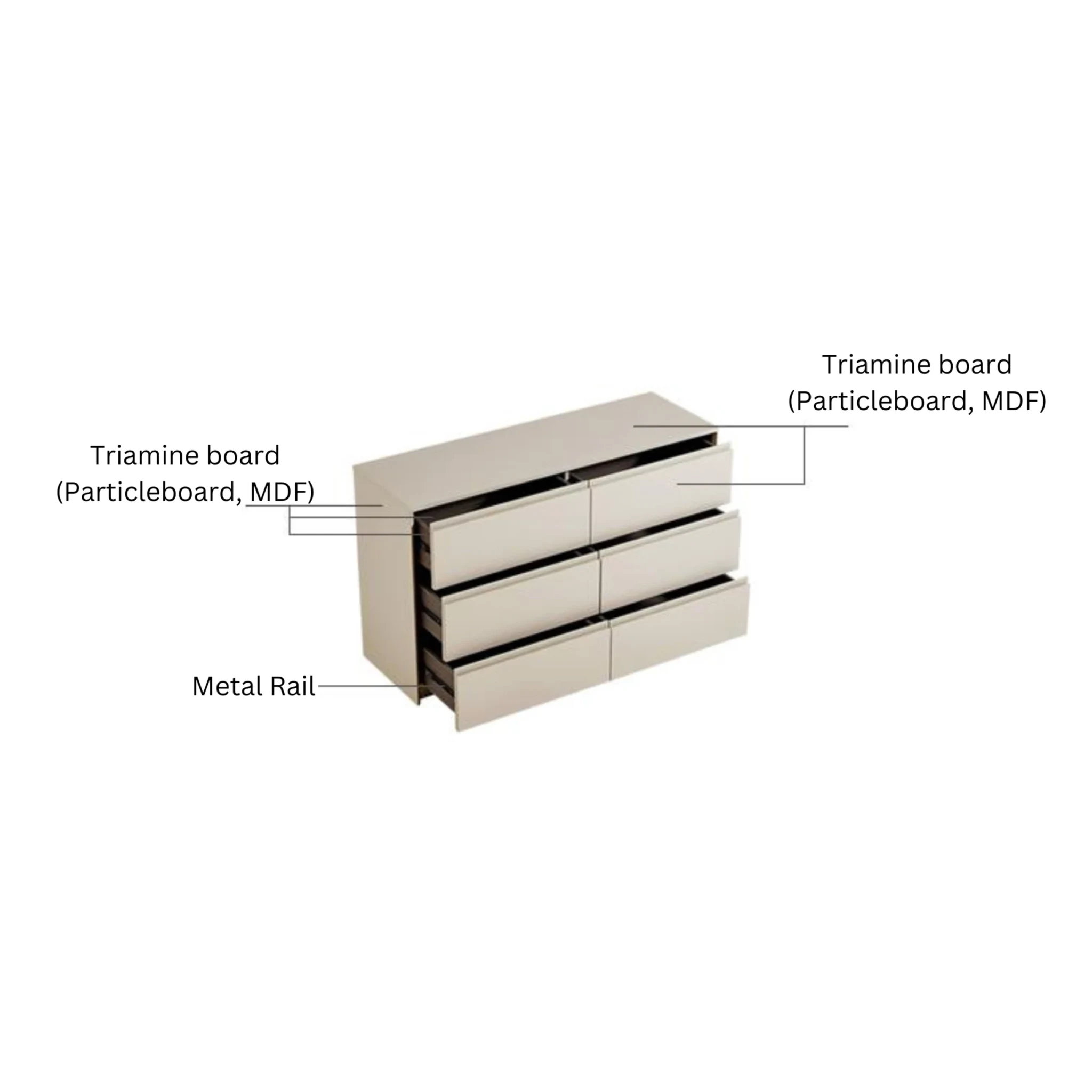 Linspire Vanko Chest of 6 Drawers