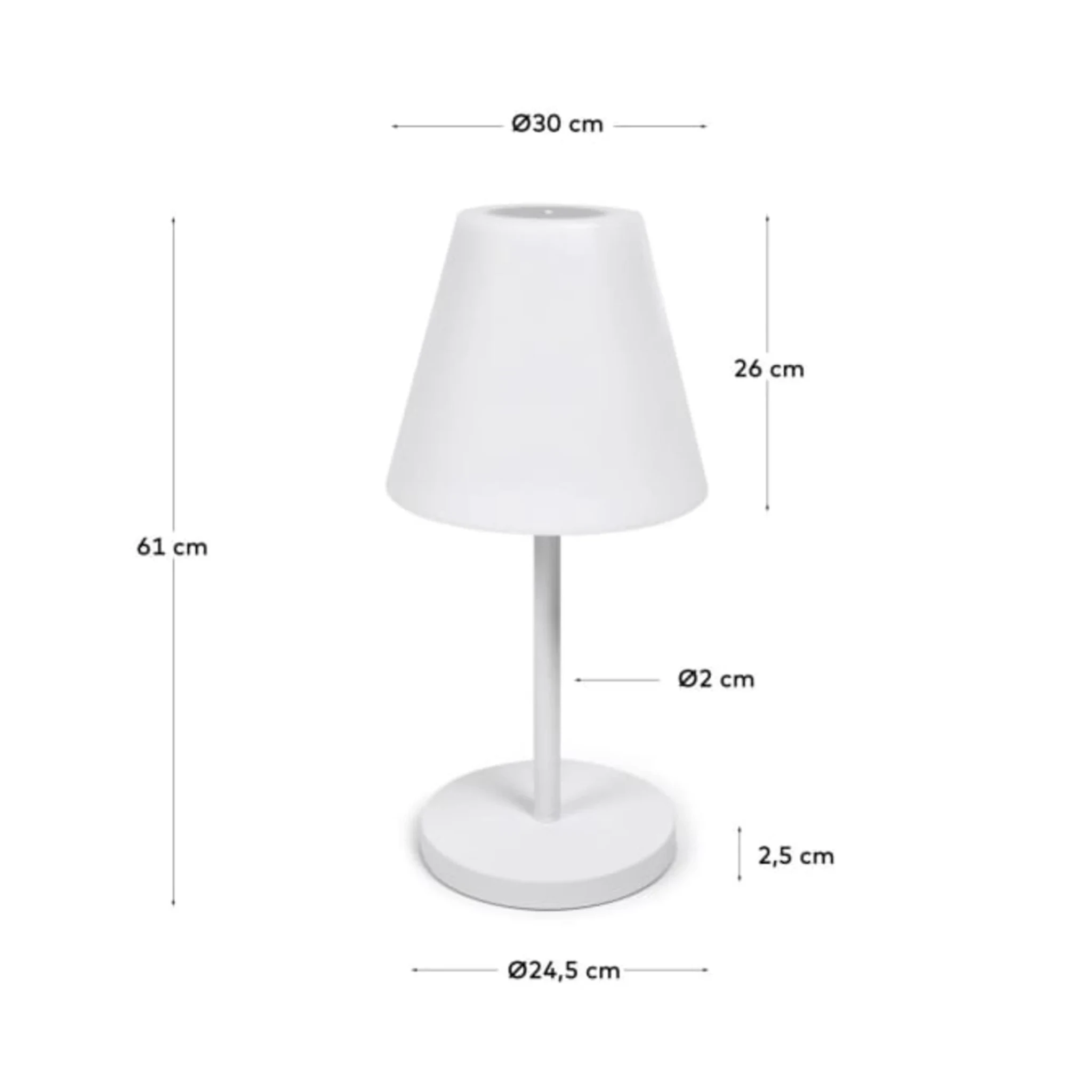 Kave Home Amaray Table Lamp, White
