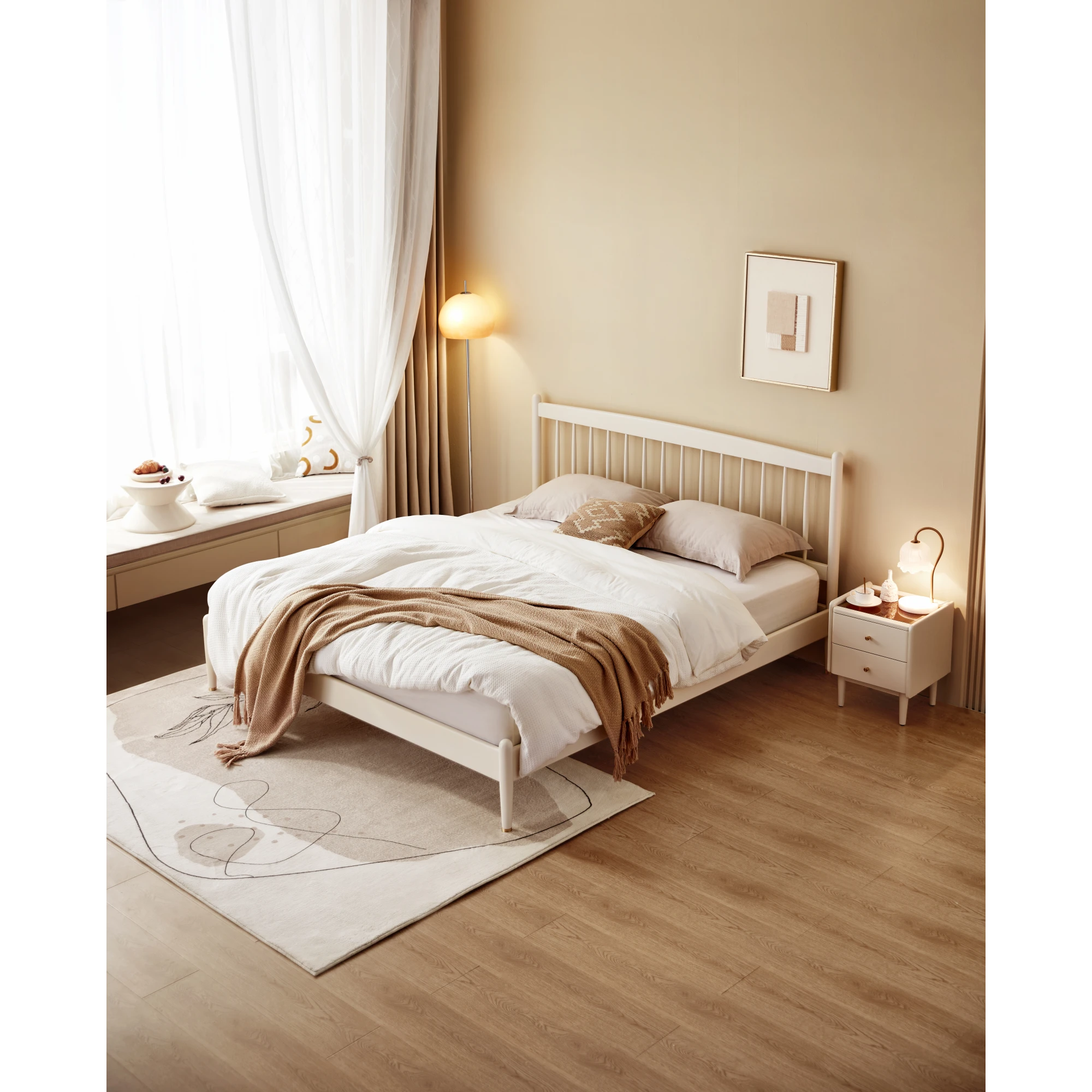 Linspire Ventus Solid Wood Global Super King Bed Frame