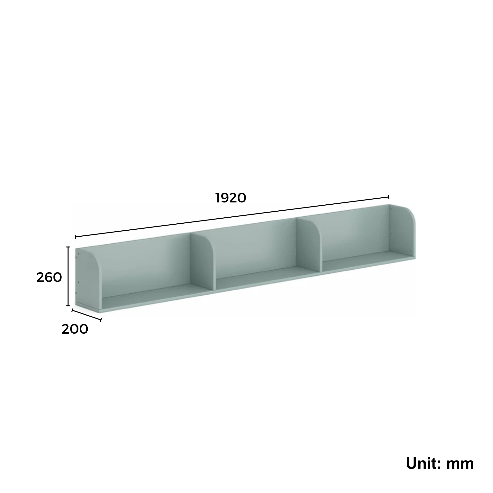 Boori Natty Bookshelf, Blueberry