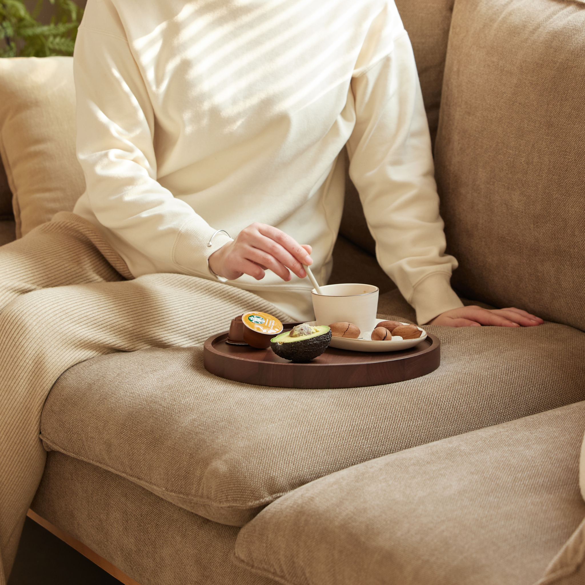 Solidwood Luxembourg Tray, American Black Walnut
