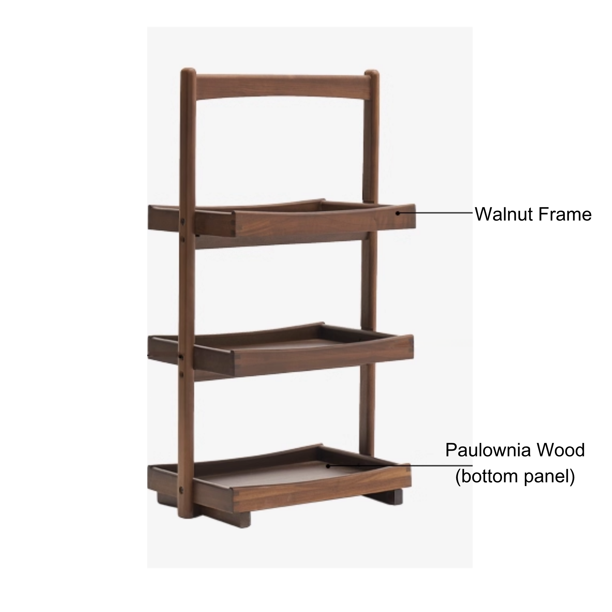 Solidwood Luxembourg Side Table, American Black Walnut