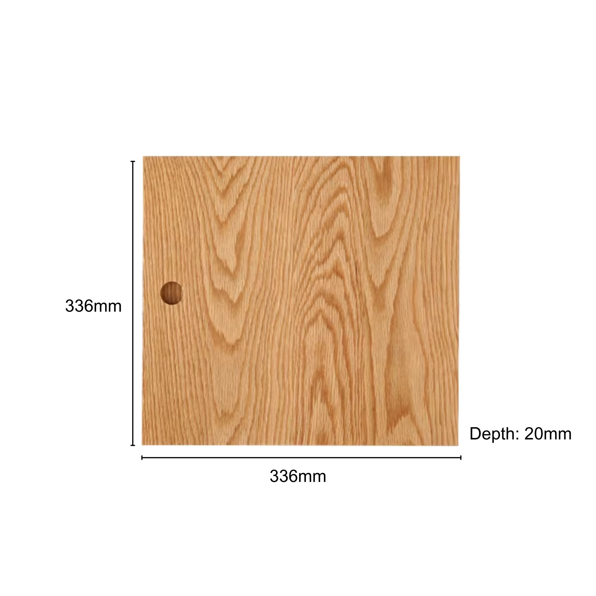 Solidwood Gleam Flat Panel Bookcase Door, Oak