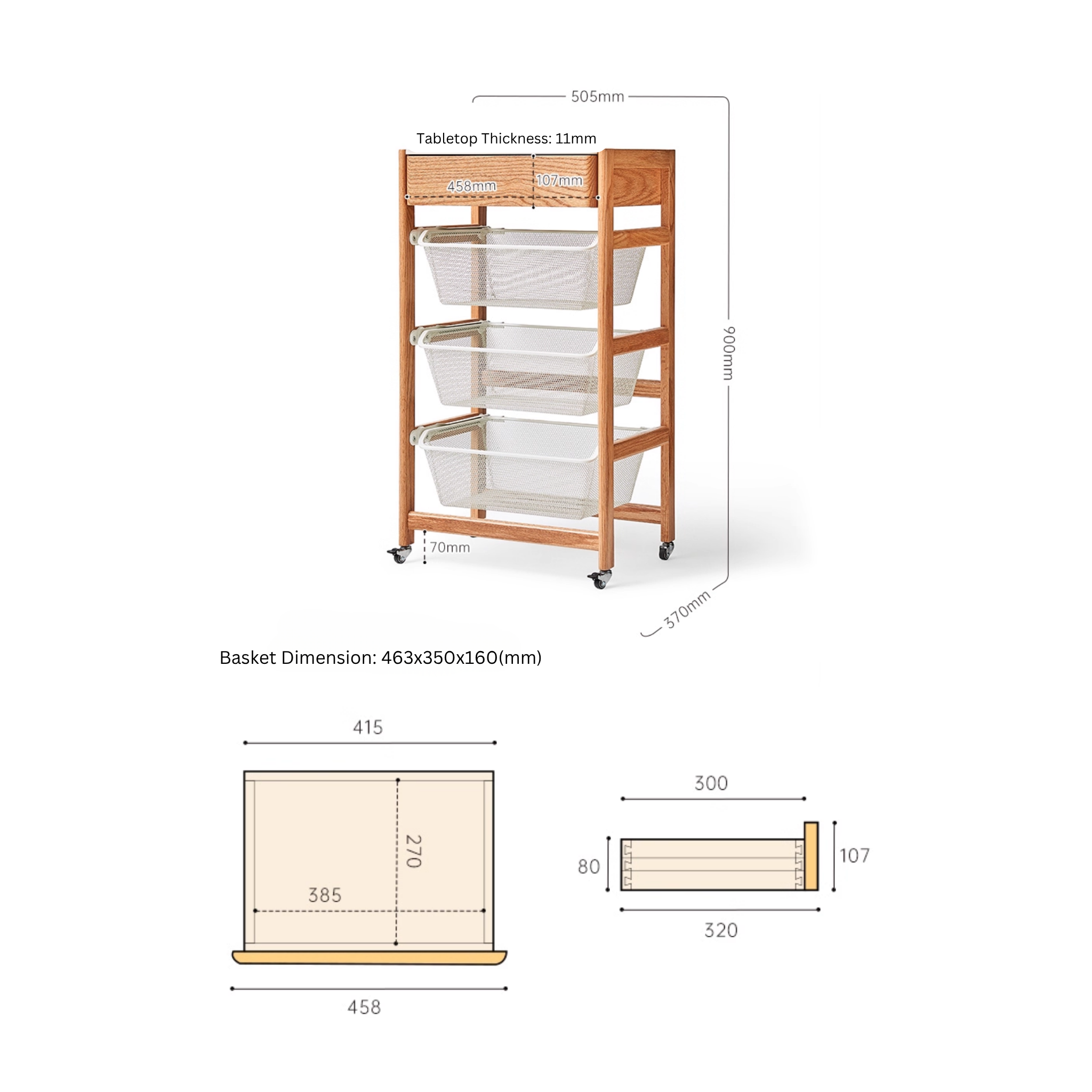 Solidwood Hemura Kitchen Island with Sintered Stone Top