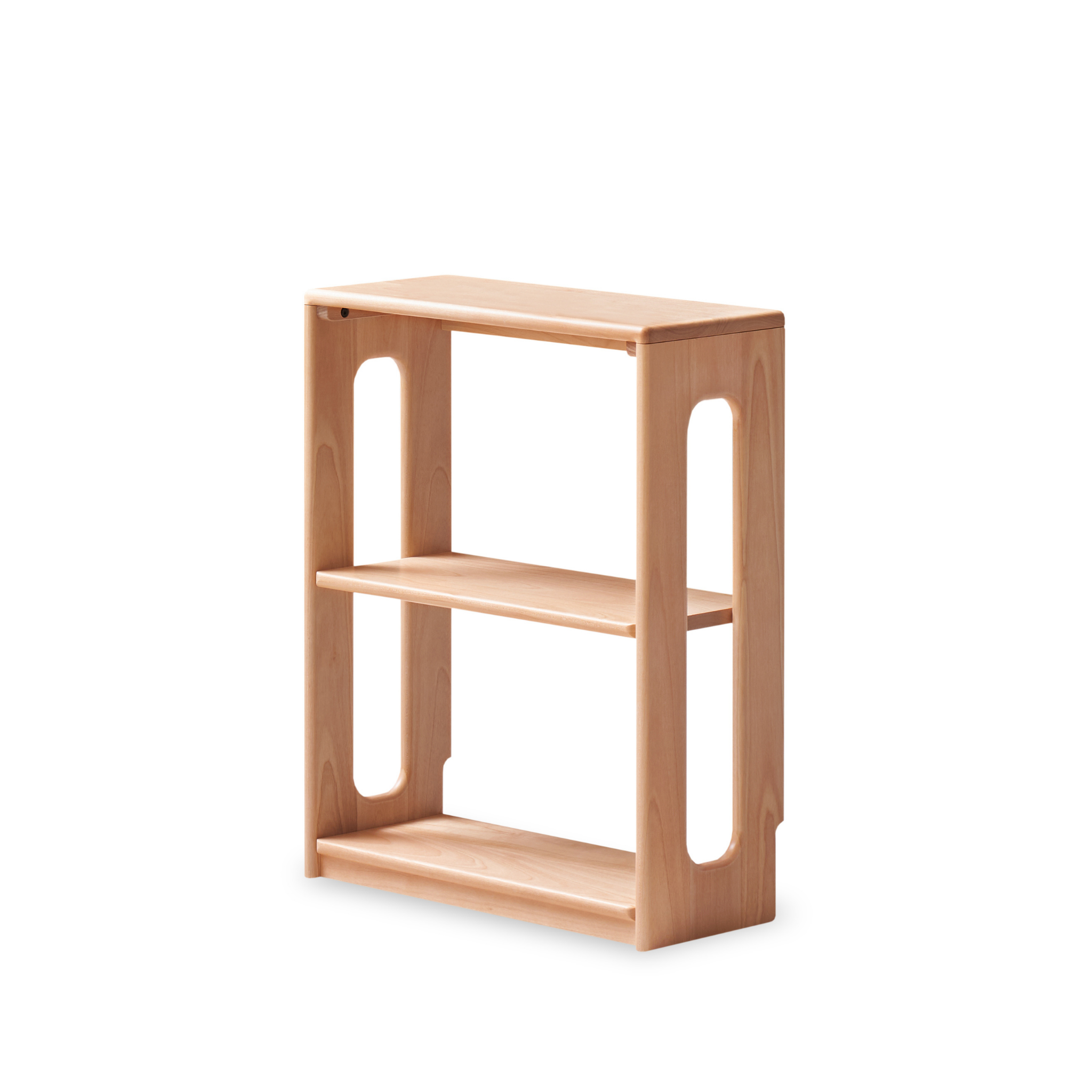 Solidwood Milo Kids 2-Tier Bookshelf, Premium Birch, W60cm
