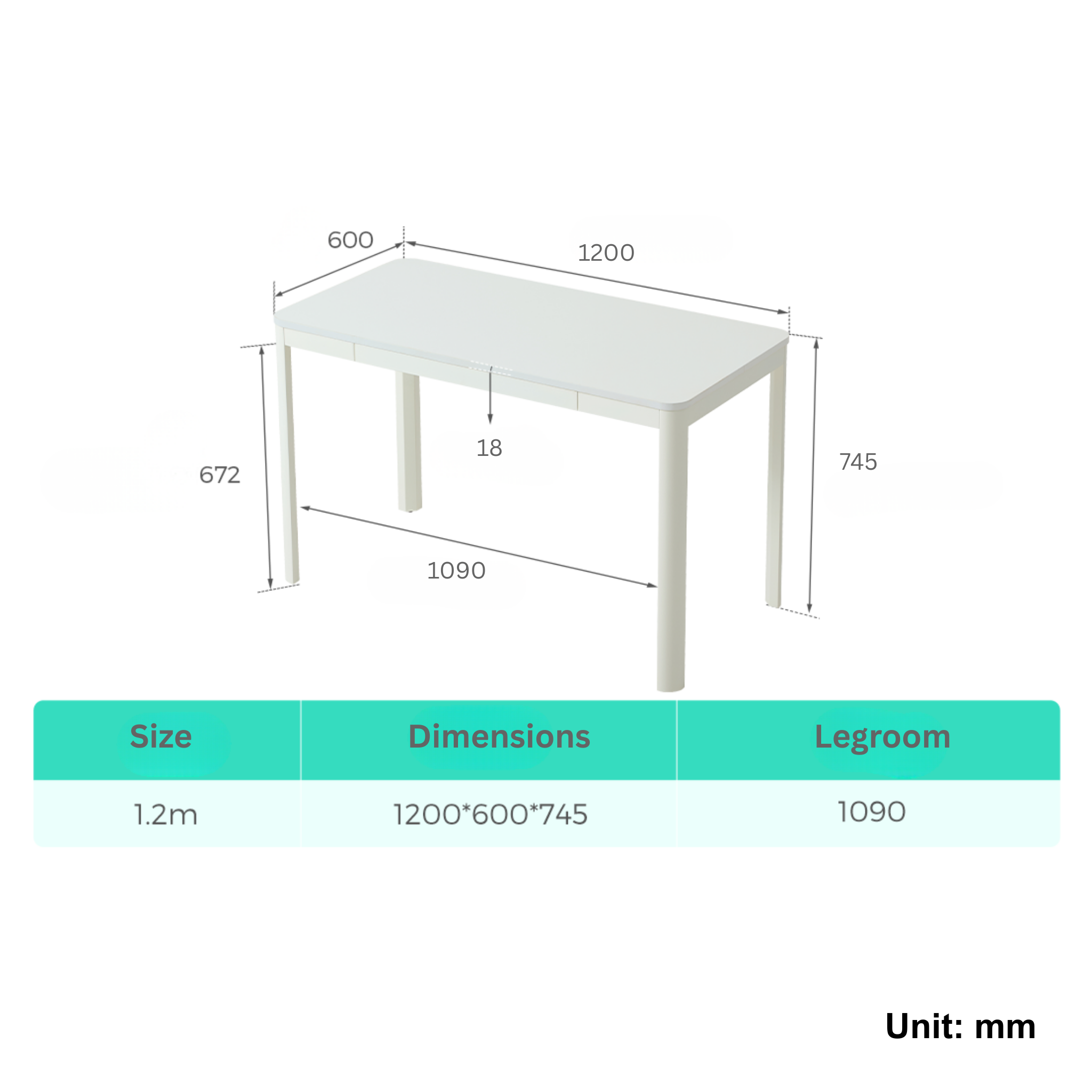 Linspire Lite Office Desk with Drawer