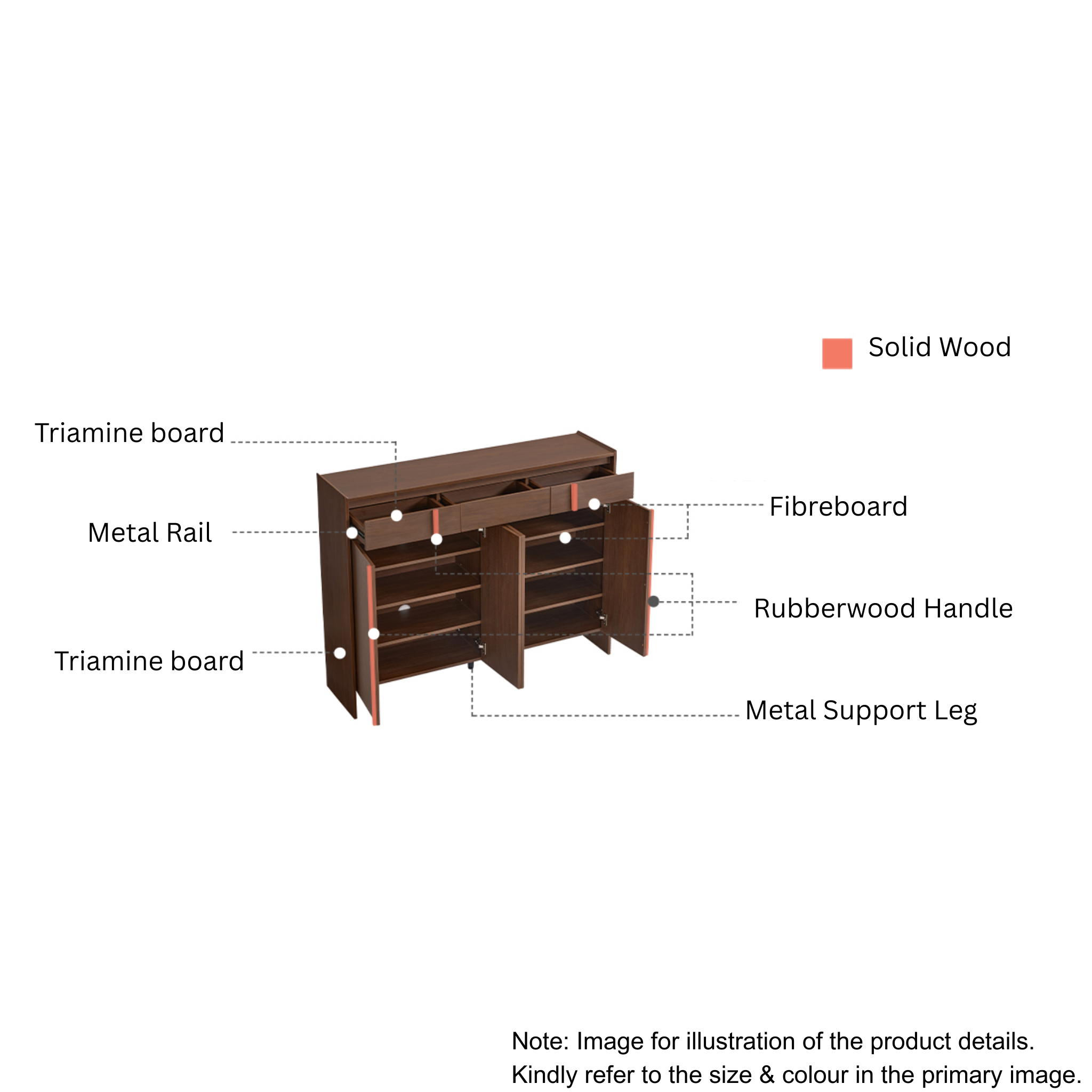 Linspire Nook Shoe Cabinet, W140cm