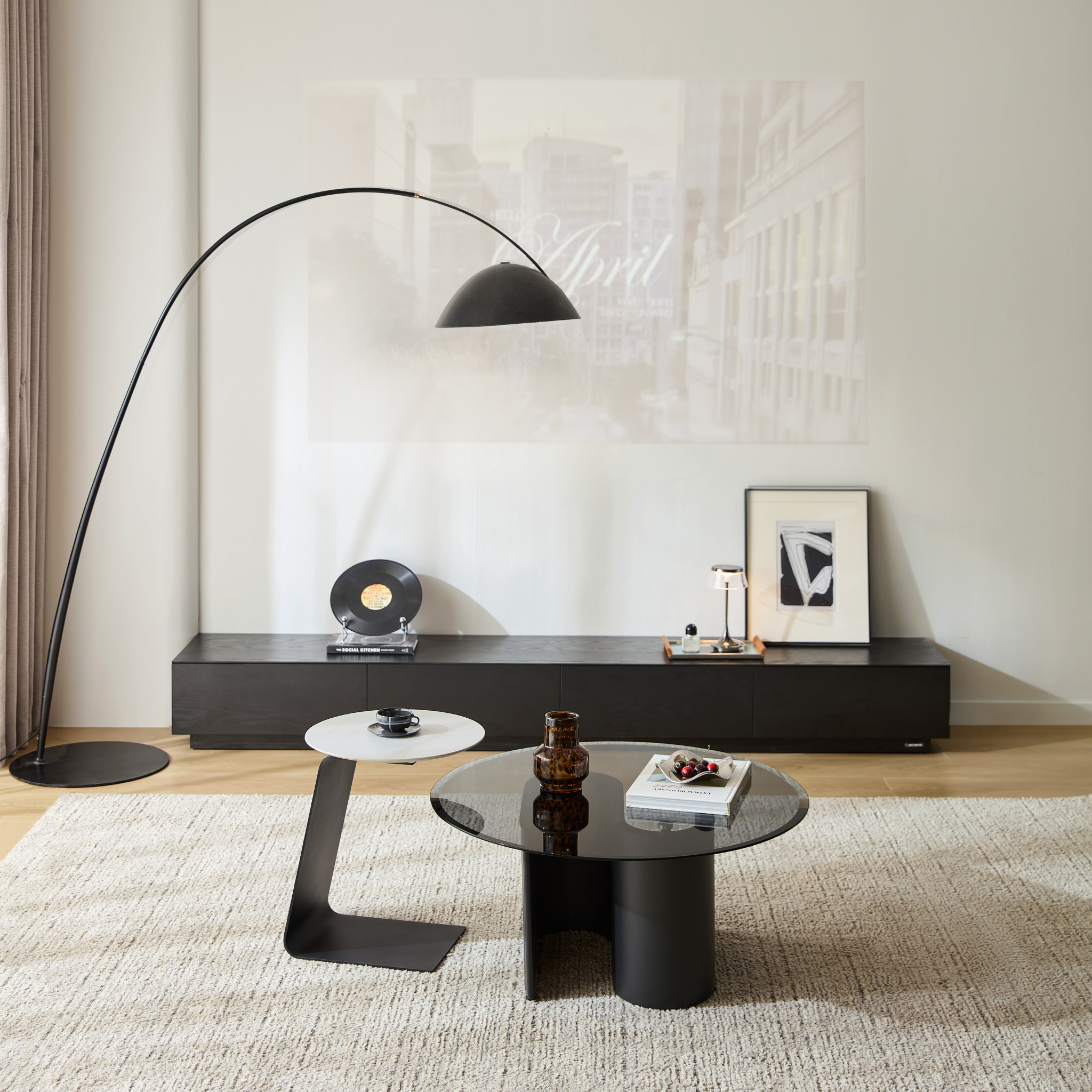 Linspire Vista Coffee Table with Glass Top