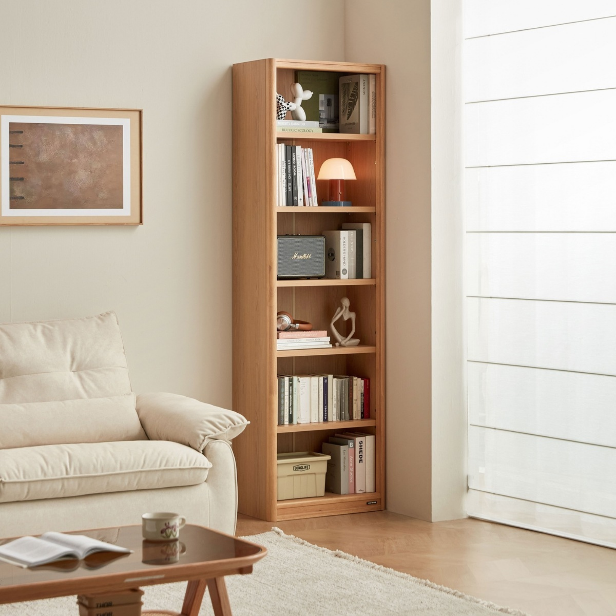 Linspire Aalto Bookcase, Natural Wood