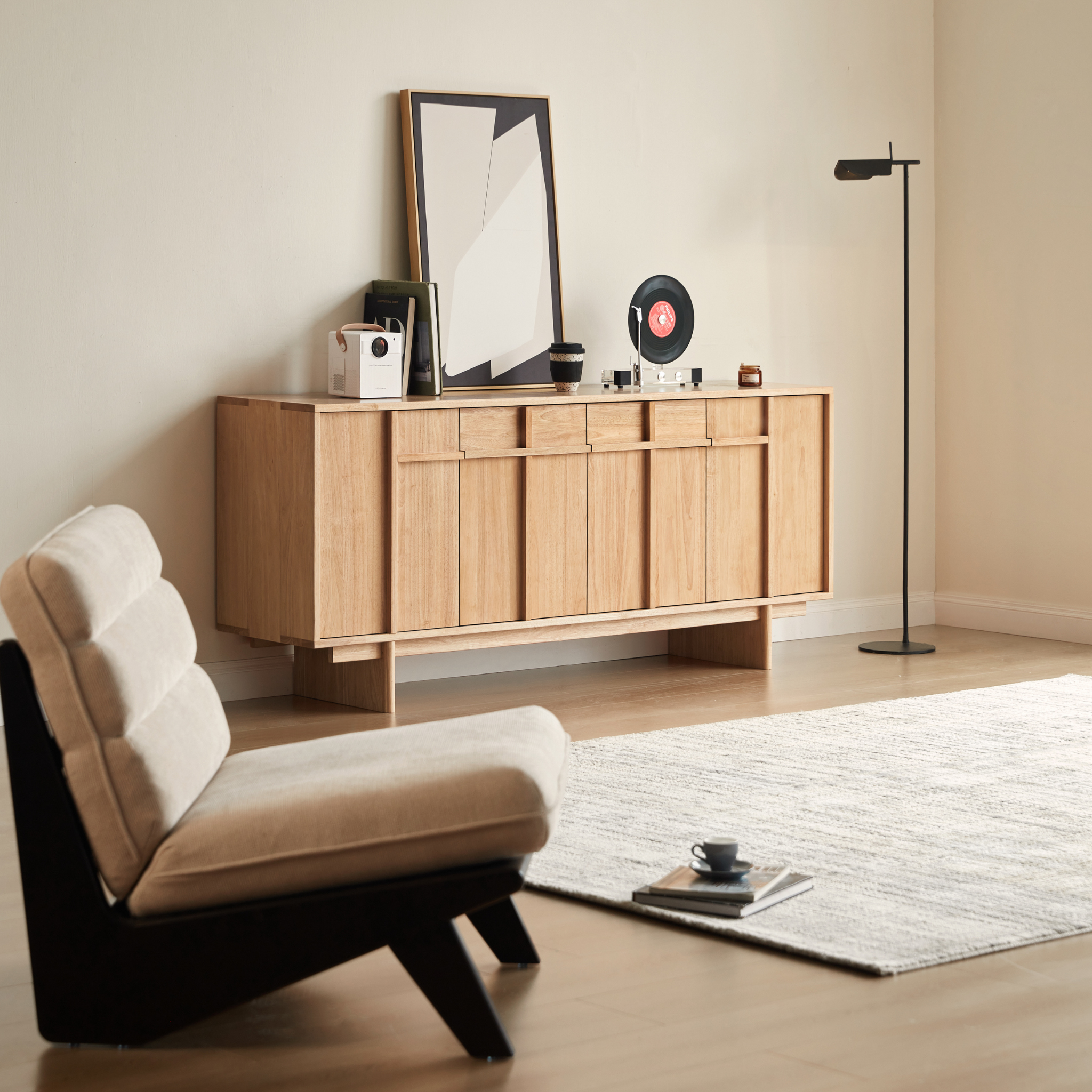 Linspire Valen Solid Wood Sideboard, W160cm