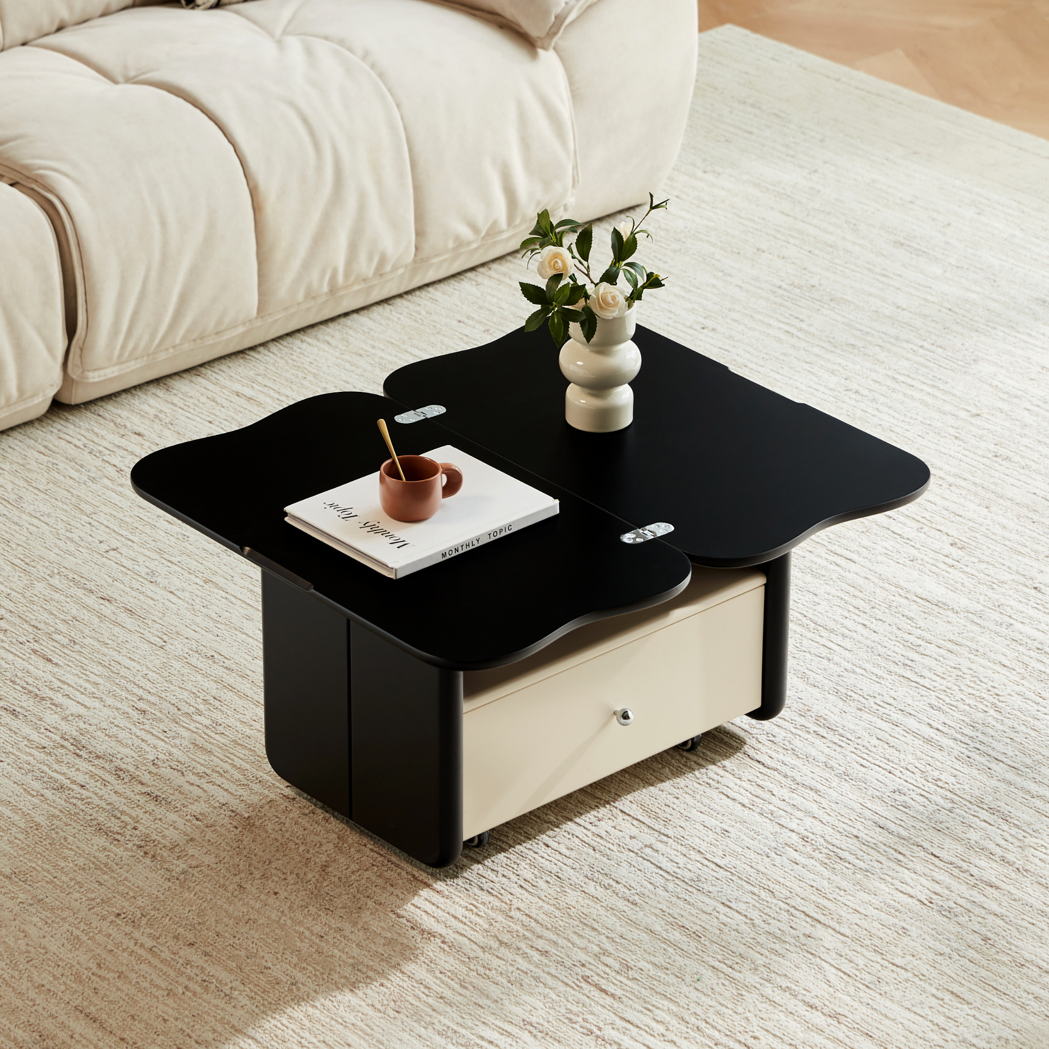 Linspire Walden Extendable Top Coffee Table with Castors