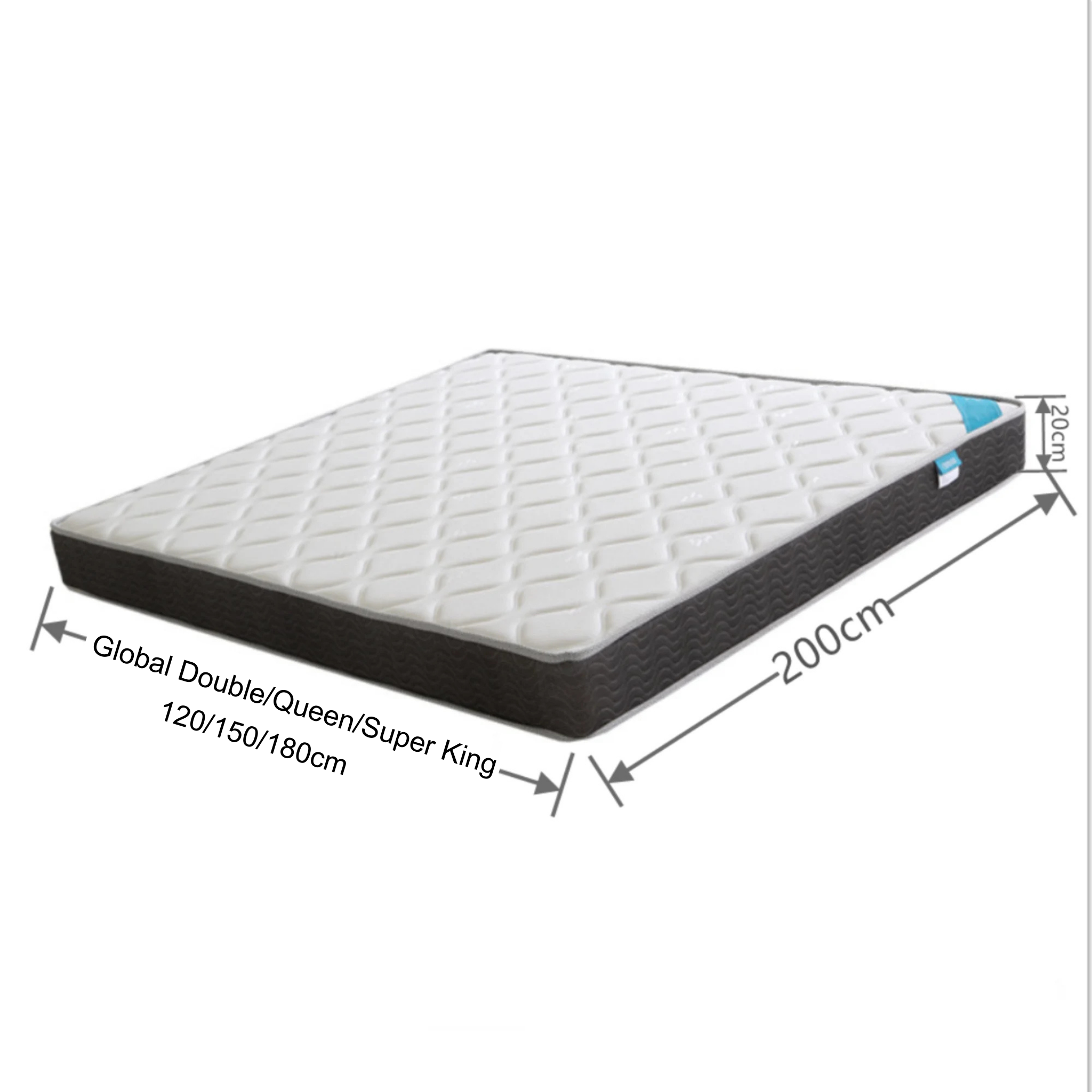 Solidwood Simeng Spring Mattress - Extra-Firm - Global Super King
