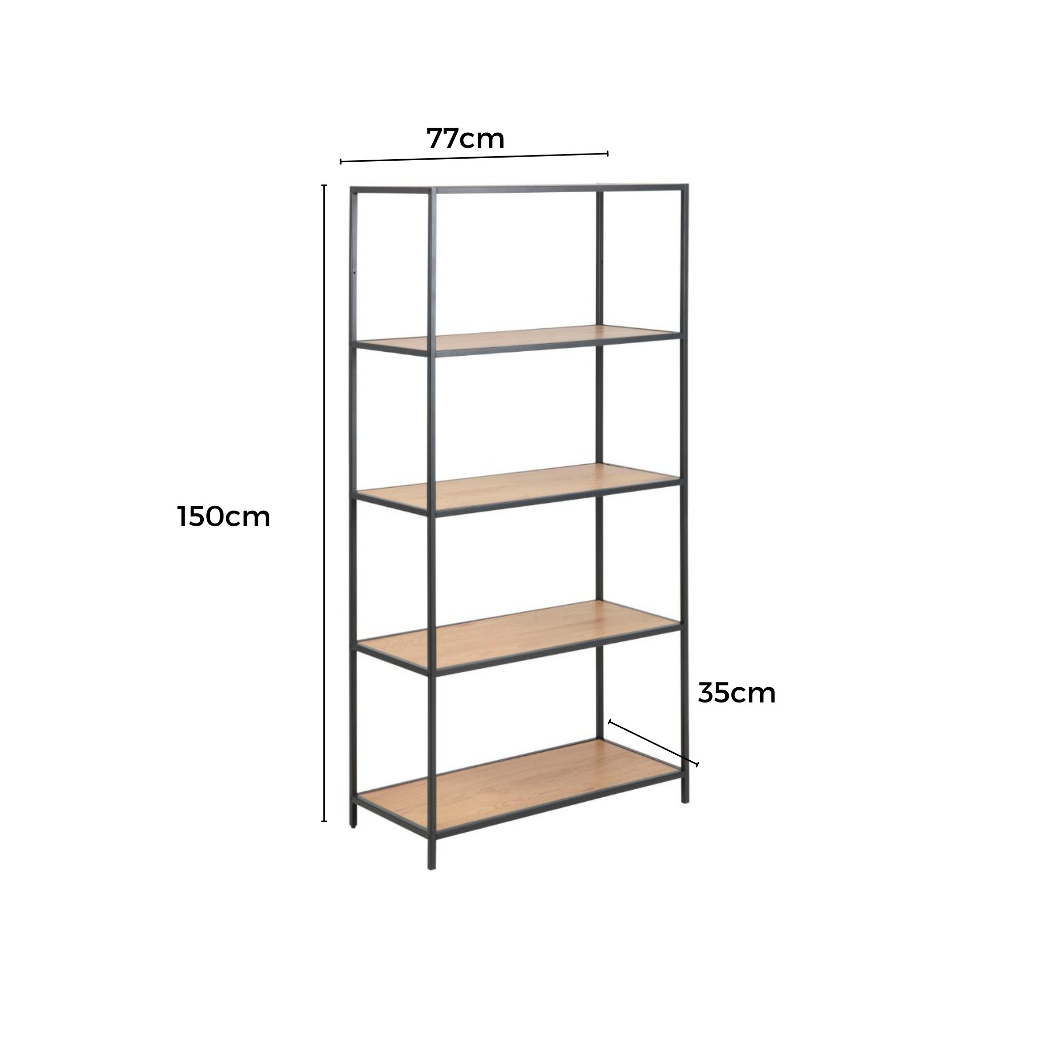 Hjem Design Sevron Bookcase
