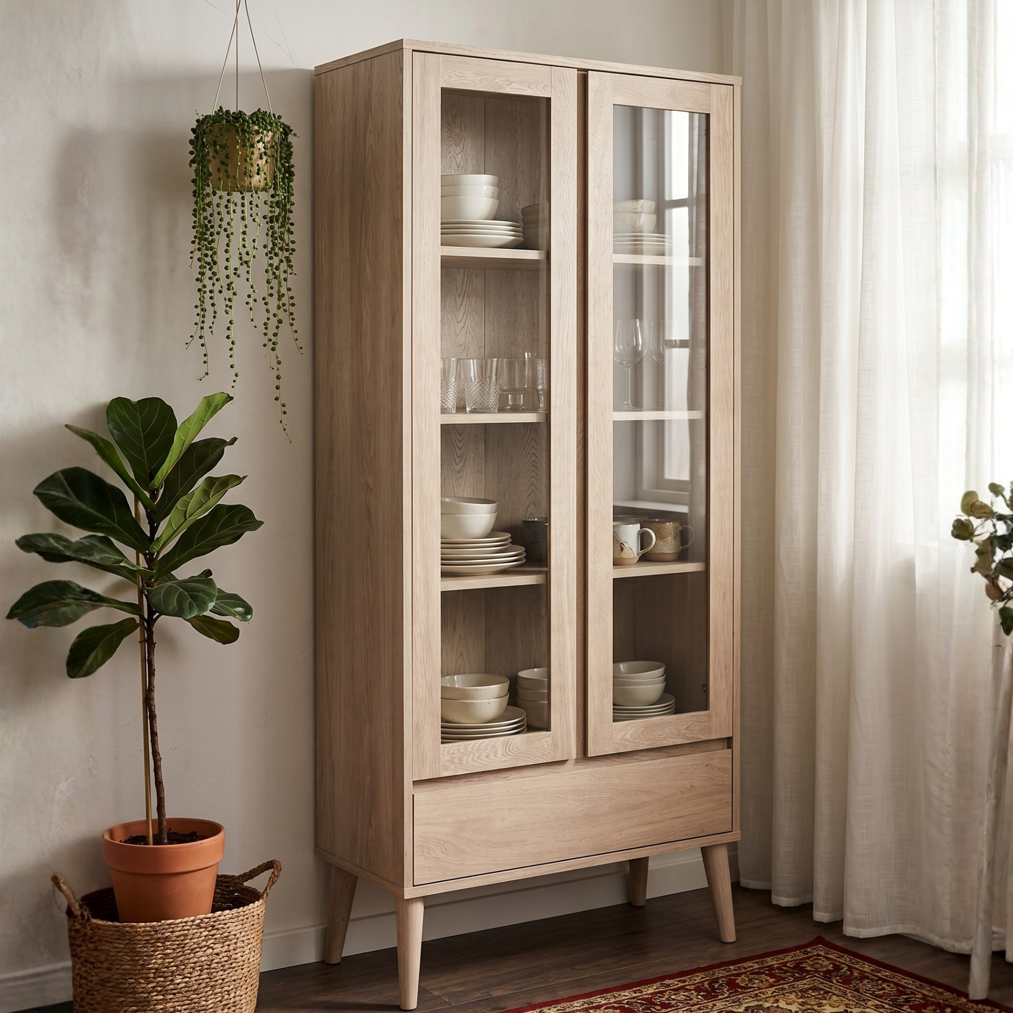 Hjem Design Yuron Display Cabinet