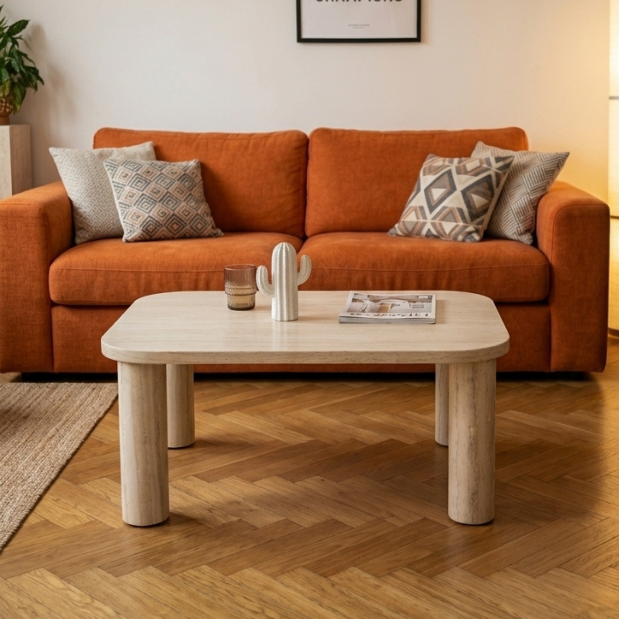 Hjem Design Solar Rectangular Coffee Table