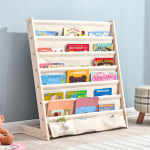 Alpaka Libby Solid Pine Canvas Bookshelf, Nature