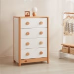 Boori Byron Kids 4 Drawer Chest, Barley White and Beech