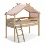 Boori Forest Kids Teepee Single Loft Bed with Tent Canopy