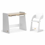 Boori Natty Kids Desk with Study Chair, Barley and Almond