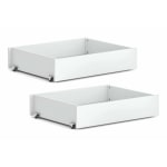 Boori Neat Kids Under Bed Storage Drawer 2 Pack, Barley White