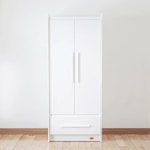 Boori Neat Kids 2 Door Wardrobe, Barley White