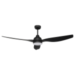 Brilliant BAHAMA Smart WiFi 52in. DC Ceiling Fan with Light, Black