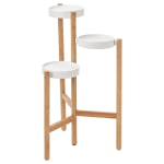 IKEA SATSUMAS Plant stand 78cm Bamboo, White