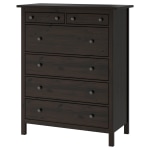 IKEA HEMNES Chest of 6 Drawers 108x131cm Black-brown