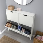 IKEA STALL Shoe cabinet with 4 compartments 96x90cm White