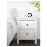 IKEA HEMNES Chest of 2 drawers 54x66cm White stain