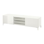 (Besta Part)IKEA BESTA TV bench with drawers 180x40x48cm White, Selsviken high-gloss/white