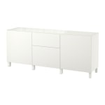 (Besta Part)IKEA BESTA Storage combination w doors and drawers 180x40x74cm Lappviken white