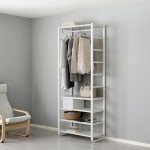 IKEA ELVARLI Wardrobe combination, white, 84x51x216 cm