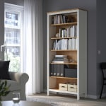 IKEA HEMNES Bookcase 90x198cm White Stain, Light brown