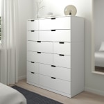 IKEA NORDLI Chest of 12 drawers, white 120x145 cm