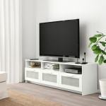 IKEA BRIMNES TV bench, white 180x41x53CM