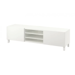 IKEA BESTA TV bench with drawers 180x40x48cm Lappviken White