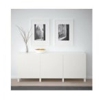 IKEA BESTA Storage combination with doors White, Vassviken/Stubbarp White